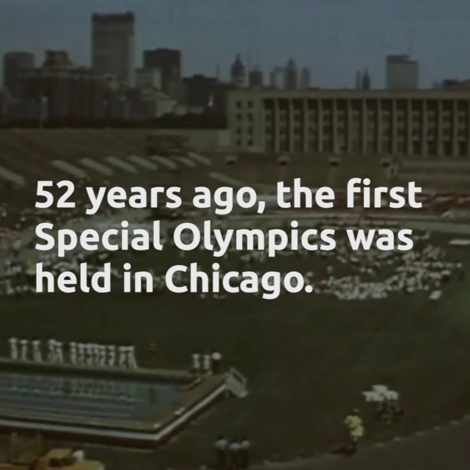 The first Special Olympics was held in Chicago.
