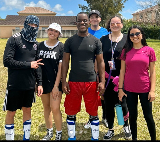 Student leaders from Miami Dade College, Homestead Campus. They are the winners of Unified College Championship Week 2023.