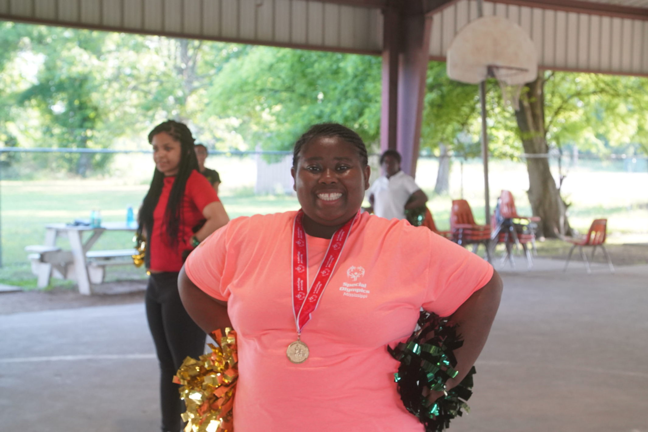 Cheerleader from the Boys & Girls Club of the Mississippi Delta.
