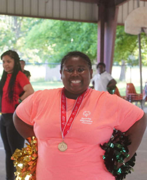 Cheerleader from the Boys & Girls Club of the Mississippi Delta.